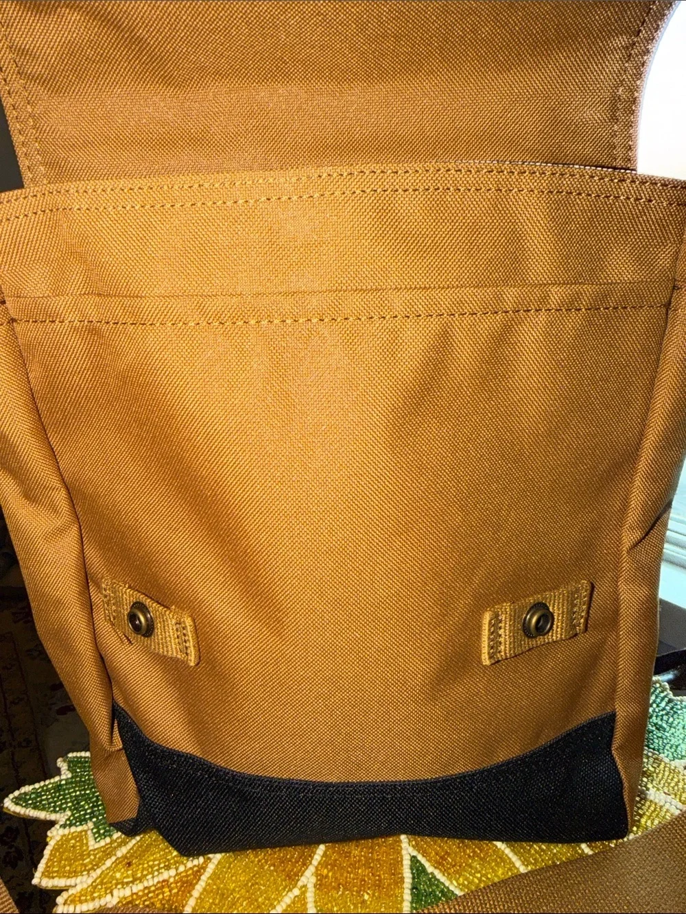 Carhartt Tan and Black Canvas Messenger Bag